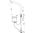 Delabie Waschtisch-Ventil BINOPTIC G3/8B matt schwarz...