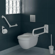 Delabie WC-Bürstengarn. W.-Mont. m.ergonomischem Griff Nylon weiß