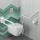 Delabie WC-Bürstengarn. W.-Mont. m.ergonomischem Griff Nylon weiß