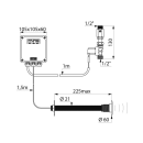 Delabie UR-Spülarmatur TEMPOMATIC G1/2B Hw.-Mont.225...