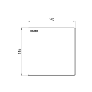 Delabie Urinalsp. TEMPOMATIC 4 UP Glas schwarz 230/6V Set...