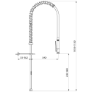 Delabie Geschirrspülbr + Handbrause 433000 o.Arm,...