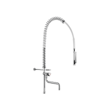Delabie Geschirrspülbr + HB433000 o.Arm, Teleskopausl.+Steigrohr kurz