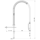 Delabie Geschirrspülbr + Handbrause 433010 o.Arm,...