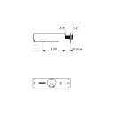 Delabie Wandventil TEMPOMATIC 4 WT G1/2B, 6V-Batterien...