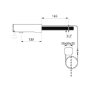 Delabie Wand Vent.TEMPOMATIC 4 G1/2B UP-Anschl. 230/6V...