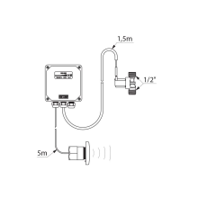 Delabie Duscharmatur TEMPOMATIC G1/2B UP Feststrom 230/12V