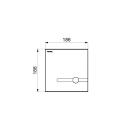 Delabie TEMPOMATIC WC duale Steuerung UP Edelstahl 230/6V...