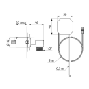 Delabie Anschl.-Modul G1/2B + 230/6V f. BINOPTIC...