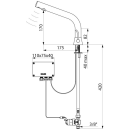 Delabie Waschtisch-Mischbatterie BINOPTIC MIX G3/8B...