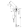 Delabie Stand MBatt. TEMPOMATIC MIX4 G3/8 m. Steckernetzteil, 230/6V