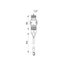 Delabie Magnetventil G1/2B mit Kabel L 4m für...