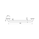 Delabie Haltegriff D32 L900mm Nylon weiß