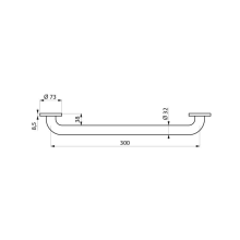Delabie Haltegriff D32 L300mm Nylon weiß
