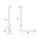 Delabie Handlauf L-Form (rechts) D32 H750mm Edst. hgl.pol.