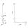 Delabie Handlauf L-Form D32 H1245mm Nylon weiß