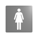 Delabie Wand Symbol Damen-WC Edst. 1.4301 satiniert...