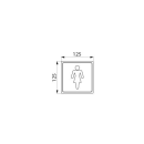 Delabie Wand Symbol Damen-WC Edst. 1.4301 satiniert...