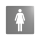 Delabie Wand Symbol Damen-WC Edst. 1.4301 satiniert (ex-0011410000)