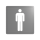 Delabie Wand Symbol Herren-WC Edst. 1.4301 satiniert (ex-0011400000)