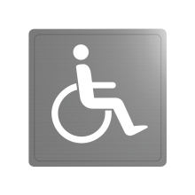 Delabie Wand Symbol Behinderten-WC Edst. 1.4301 sat (ex-0011370000)