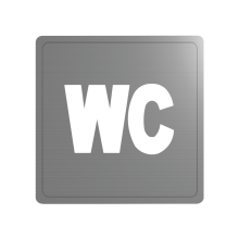 Delabie Wand Symbol WC Edst. 1.4301 satiniert (ex-0011420000)