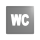 Delabie Wand Symbol WC Edst. 1.4301 satiniert (ex-0011420000)