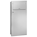 Delabie Abfallbehälter UP PUSH 18l Edst. 1.4301 sat...