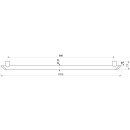 Delabie Haltegriff Be-Line D35 L.900 Aluminium weiß