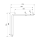 Delabie Handlauf 2-Wände Be-Line D35 695x695 Aluminium weiß