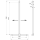 Delabie Handlauf T-Form Be-Line D35 H.1130x500 Aluminium matt schwarz
