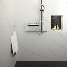 Delabie Handlauf T-Form Be-Line D35 H.1130x500 Aluminium anthrazit