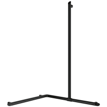 Delabie Handlauf 2-Wände + Br.H.Stg.verti. Be-Line D35 Alu matt schw.