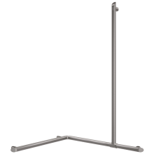 Delabie Handlauf 2-Wände + Br.H.Stg. verti. Be-Line D35 Alu anthrazit