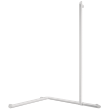 Delabie Handlauf 2-Wände + Br.H.Stg. verti. Be-Line D35 Alu weiß
