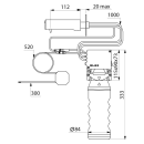 Delabie Flüssigseifenspender T4 verchromt, Wand, 1l,...
