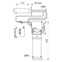 Delabie Flüssigseifensp. T4 verchr. Wandm, 1l, Batteriebetrieb