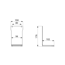 Delabie Auffangschale hgl. für Spender 51058x und 512066x