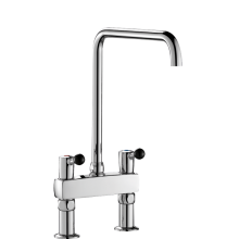 Delabie Stand MBatt. 2-Lochbrg. 100l/min, Schwenkausl.D22 L300 H380mm