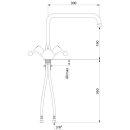Delabie MBatt. 1-Lochbrg. 45l/min, Schwenkausl. L300,...
