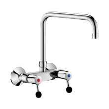 Delabie Wand Zweigriffarm. 60l/min, Schwenkausl. oben D22 L300