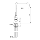 Delabie Stand Mischbatterie 1-Lochbrg. 60 l/min,...