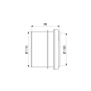 Delabie Reduktionsstück PEHD 100/110mm