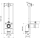 Delabie Inst.Sys TEMPOFIX 3 WC 30-60mm D110 selbsttragend Set 1/2
