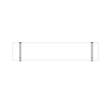 Delabie Stützen verchromt für Ablage L120mm, 2 Stück