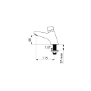 Delabie Stand Selbstschlussventil TEMPOSTOP2 G1/2B, 7 Sek.