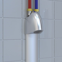 Delabie DU-Elem. SPORTING Therm. Alu Anschluss oben, G1/2B, 230/6V