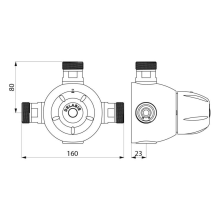 Delabie Gruppenthermostat MBatt. PREMIX COMFORT 90 G1B 90 l/min