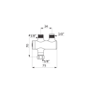 Delabie Untertischthermostat PREMIX NANO G3/8...
