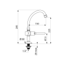 Delabie Selbstschl.Vent. TEMPOSTOP G1/2B Schwanenhals,...